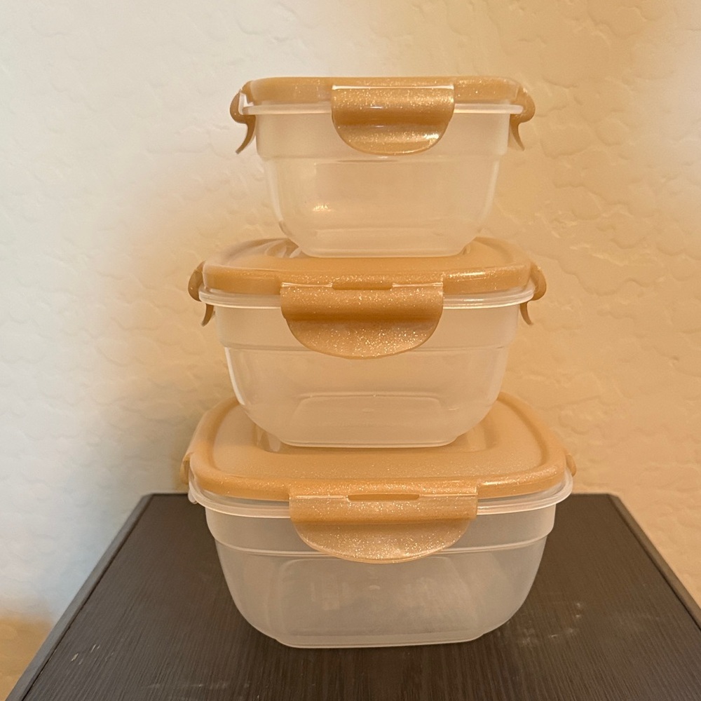 Gold Food Storage Container Set